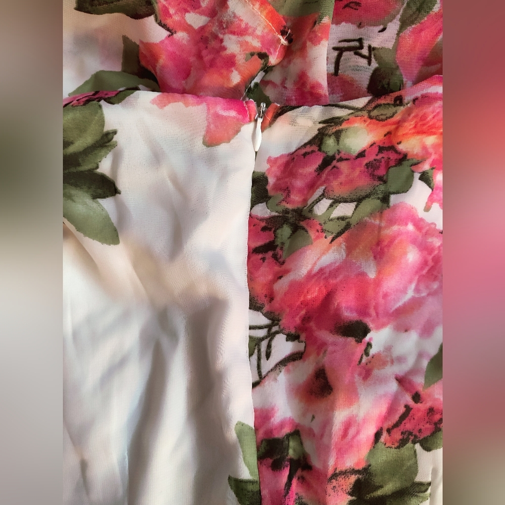 Showpo Steal the Show Playsuit White floral Maxi Small - Picture 4 of 11